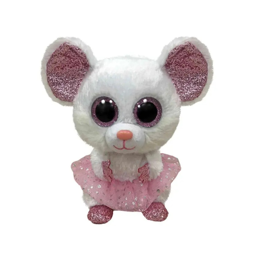 Petite peluche Beanie Boo's - Nina la Souris Main Petite peluche Beanie Boo's - Nina la Souris