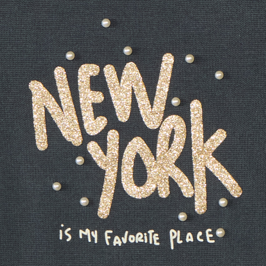 Robe manches longues en tricot rayé pour fille 