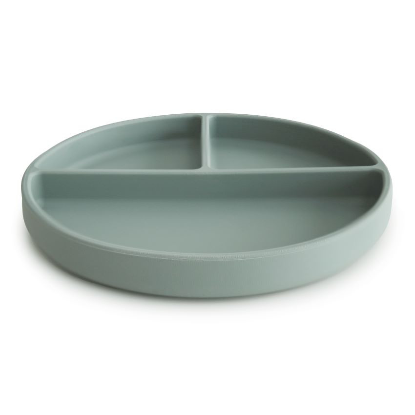 Assiette en silicone 3 compartiments - Cambridge Bleu 