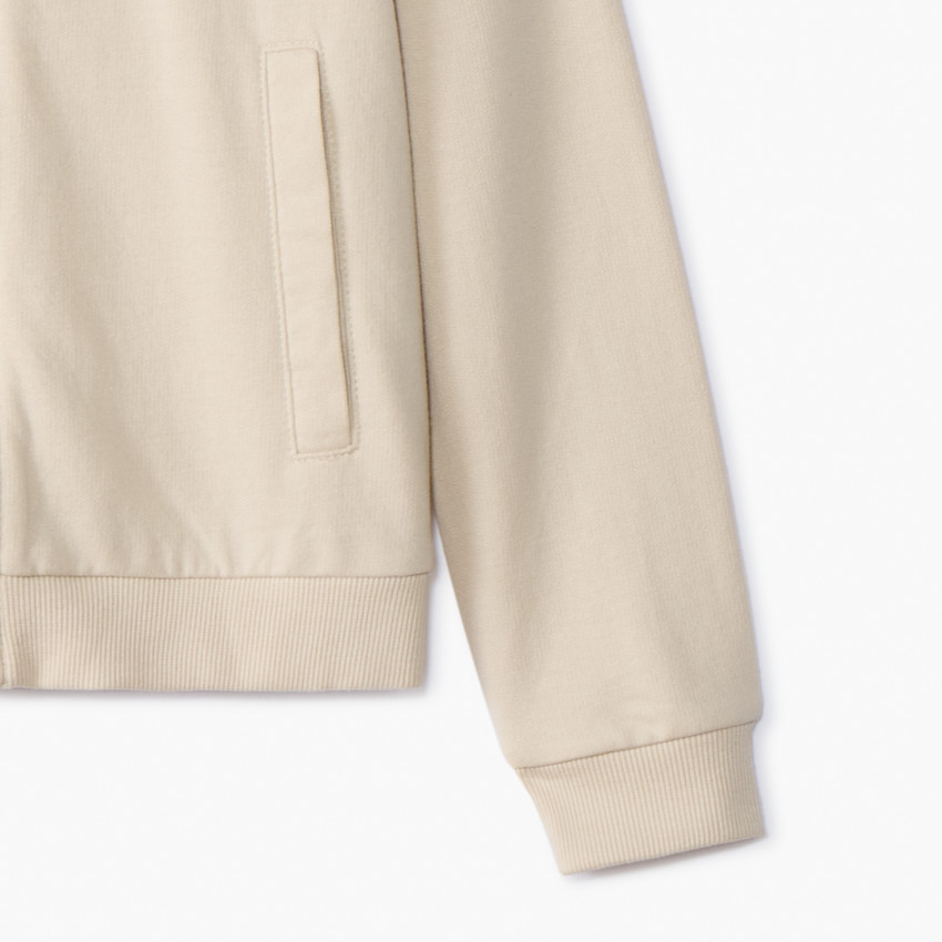 Gilet à capuche en molleton uni pour fille 