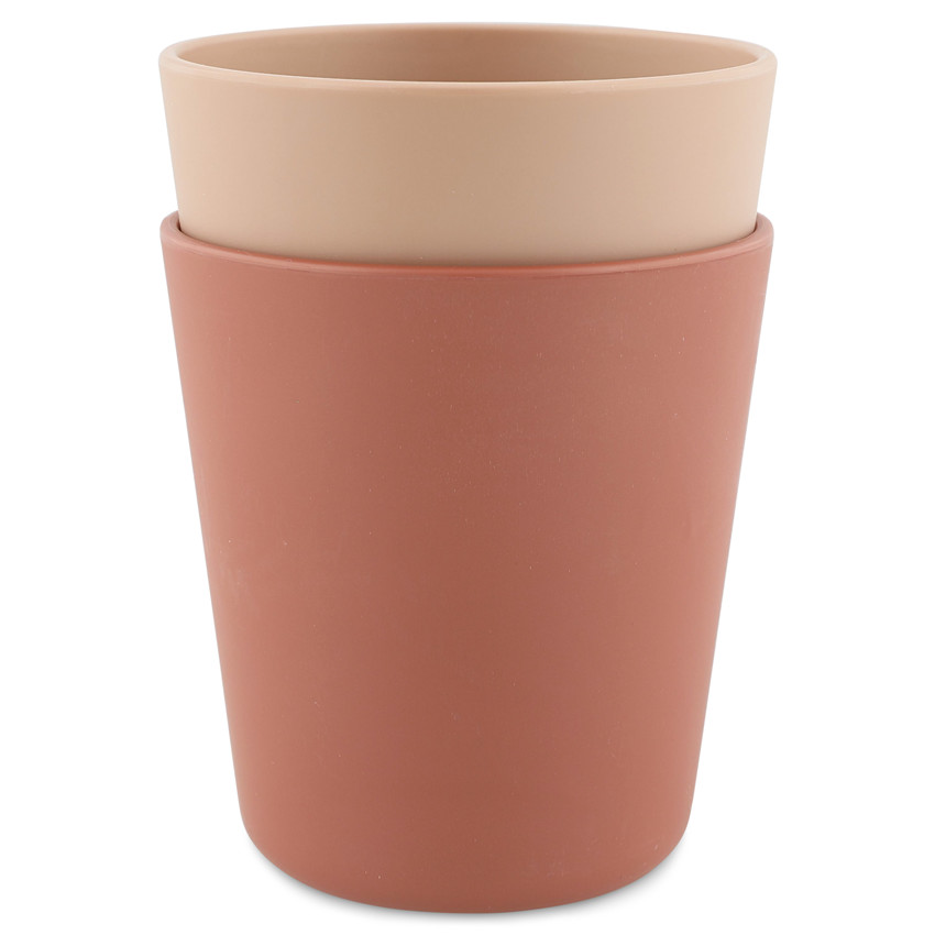 Lot de 2 gobelets en plastique végétal - Rose 