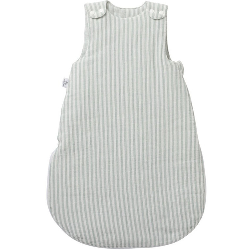 Gigoteuse sans manches - Soft Stripes - écru/vert de gris - 0/6 mois