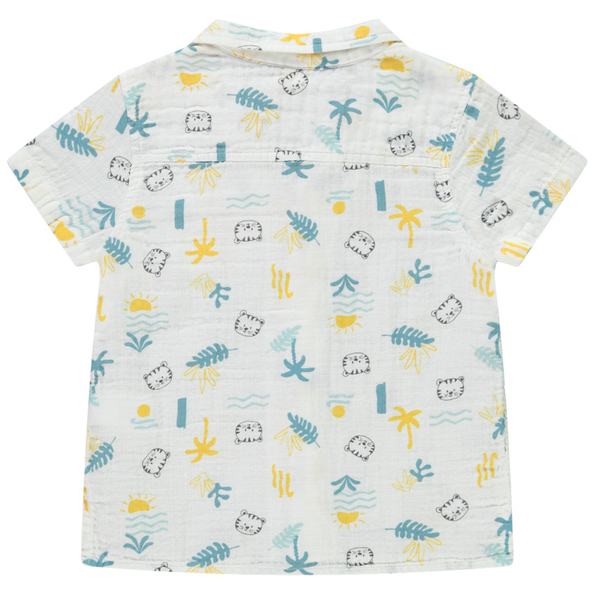 Chemise manches courtes imprimé tigres pour bébé garçon 