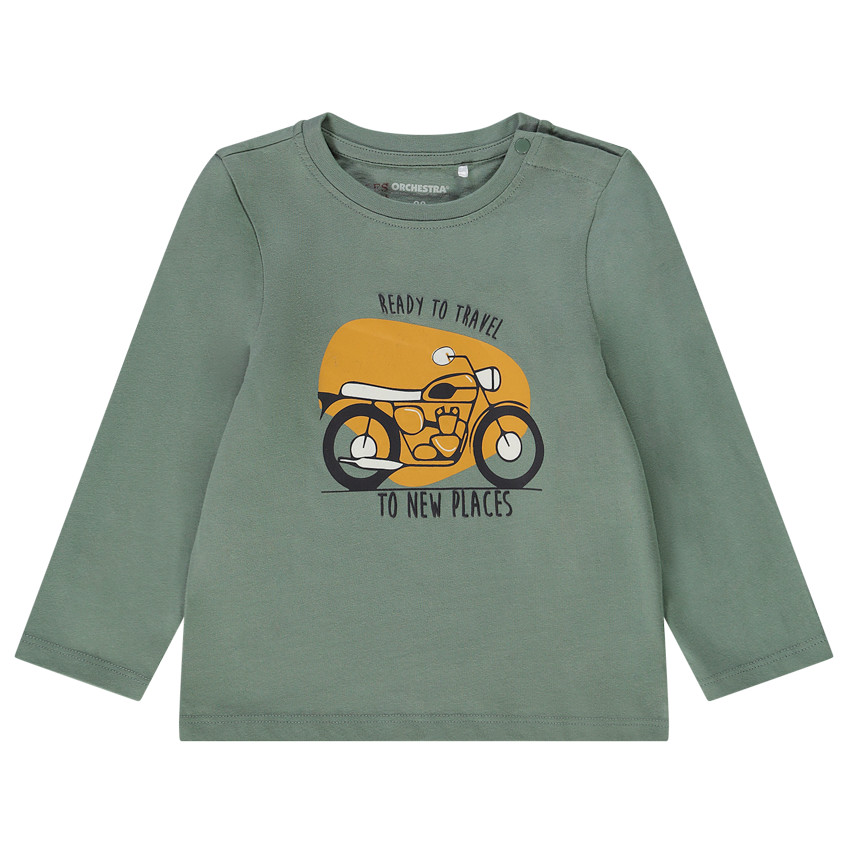 T-shirt manches longues print fantaisie pour bébé garçon 