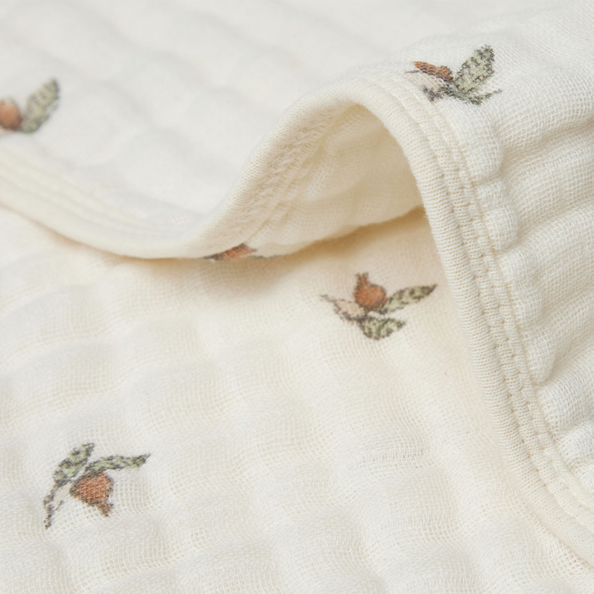 Couverture en gaze de coton 75x100cm Rosehip 