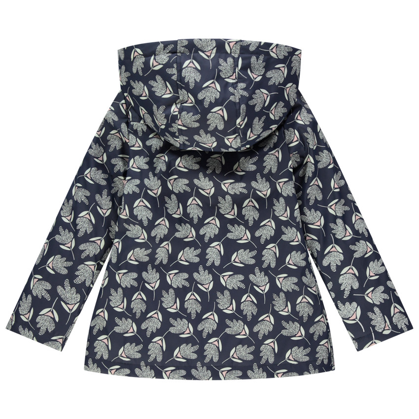 Parka en gomme à capuche doublure en sherpa pour enfant fille 