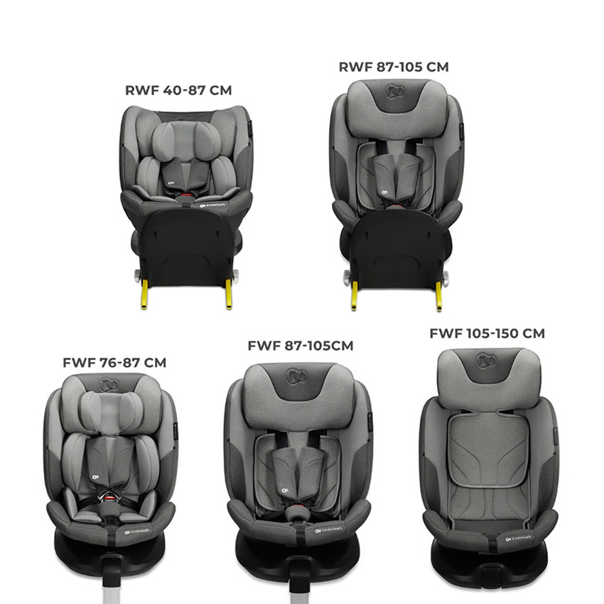 Siège-auto pivotant i-Size I-FIX 40-150 cm gris 