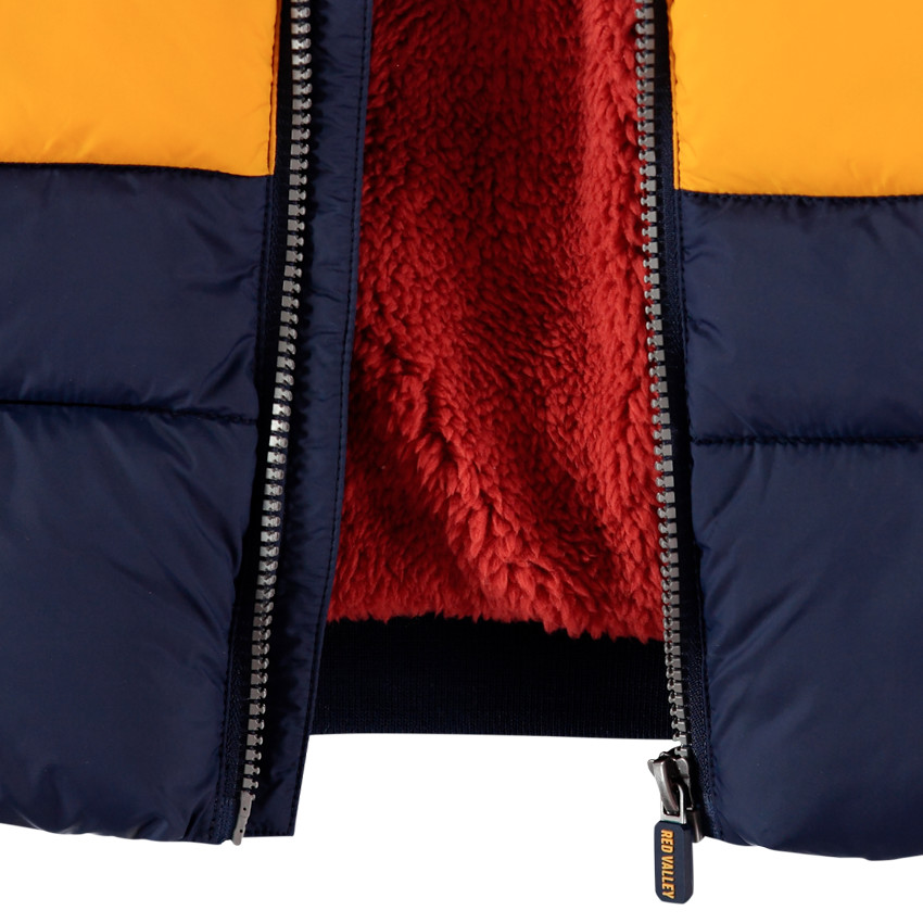 Doudoune matelassée colorée doublée sherpa  