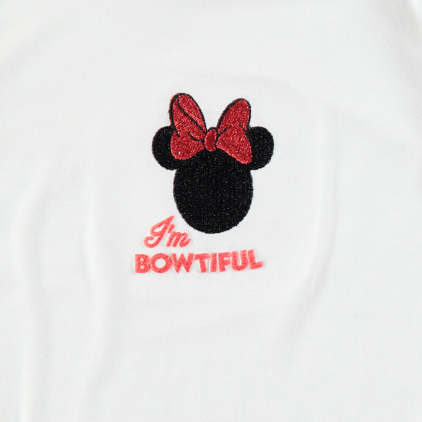 Sous-pull à col roulé avec Minnie Disney brodée sur le devant 