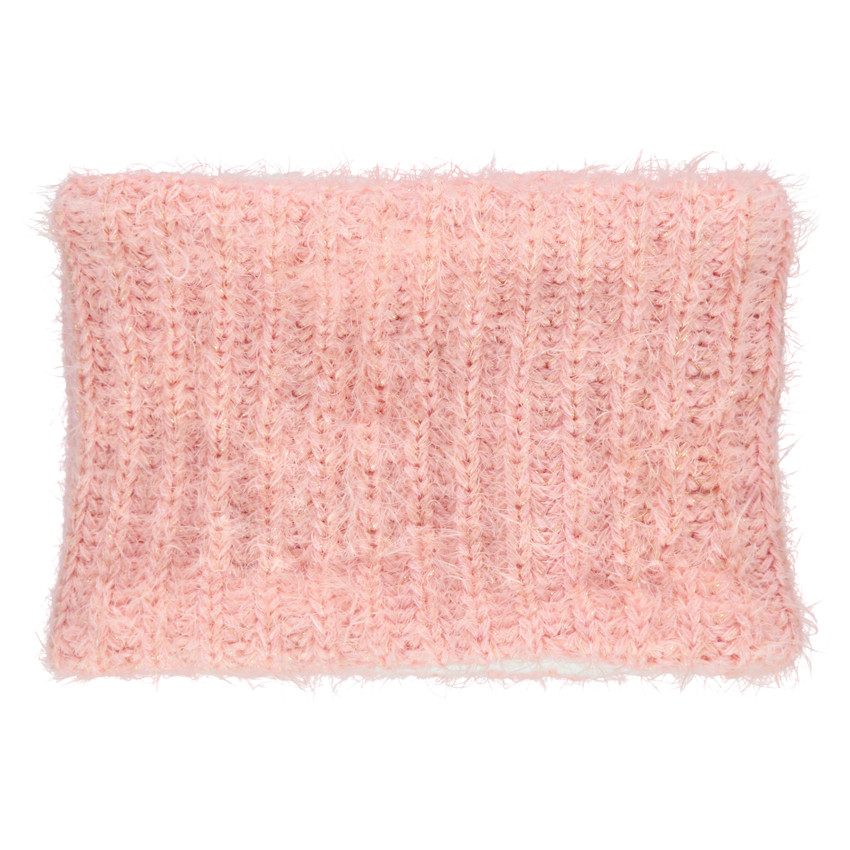 Snood en tricot effet fourrure avec doublure en sherpa 