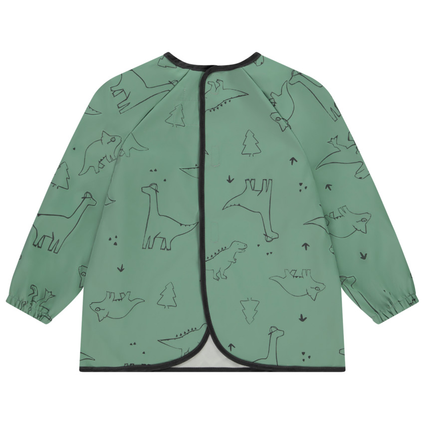 Tablier manches longues imprimé dinosaures pour garçon 
