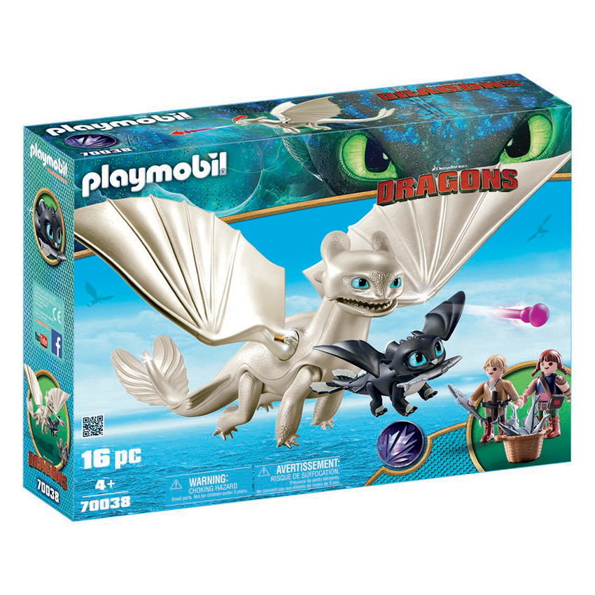 Furie Eclair et Bébé Dragon avec Enfants 