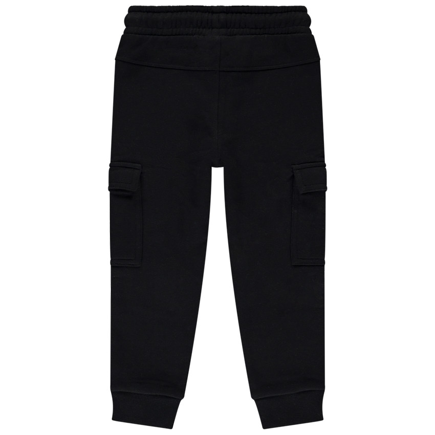 Jogging molleton uni à poches cargo pour garçon 