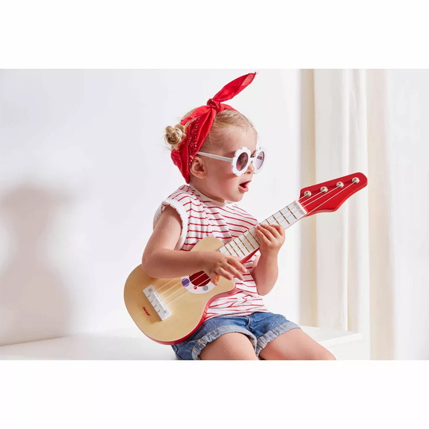 Guitare rock Confetti en bois 