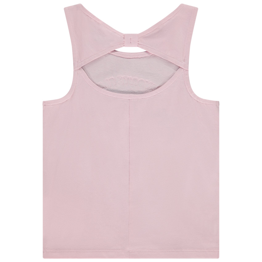 Débardeur motif palmiers en relief et dos ajouré pour fille 