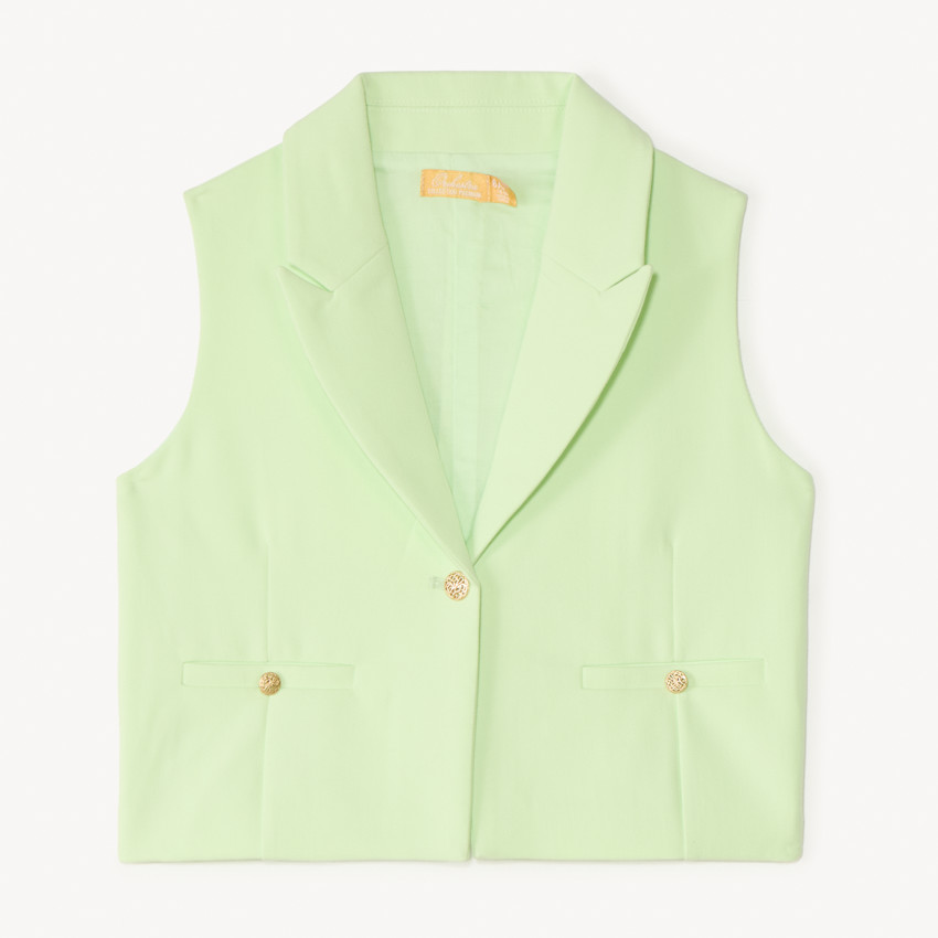 Veste sans manches style blazer pour fille