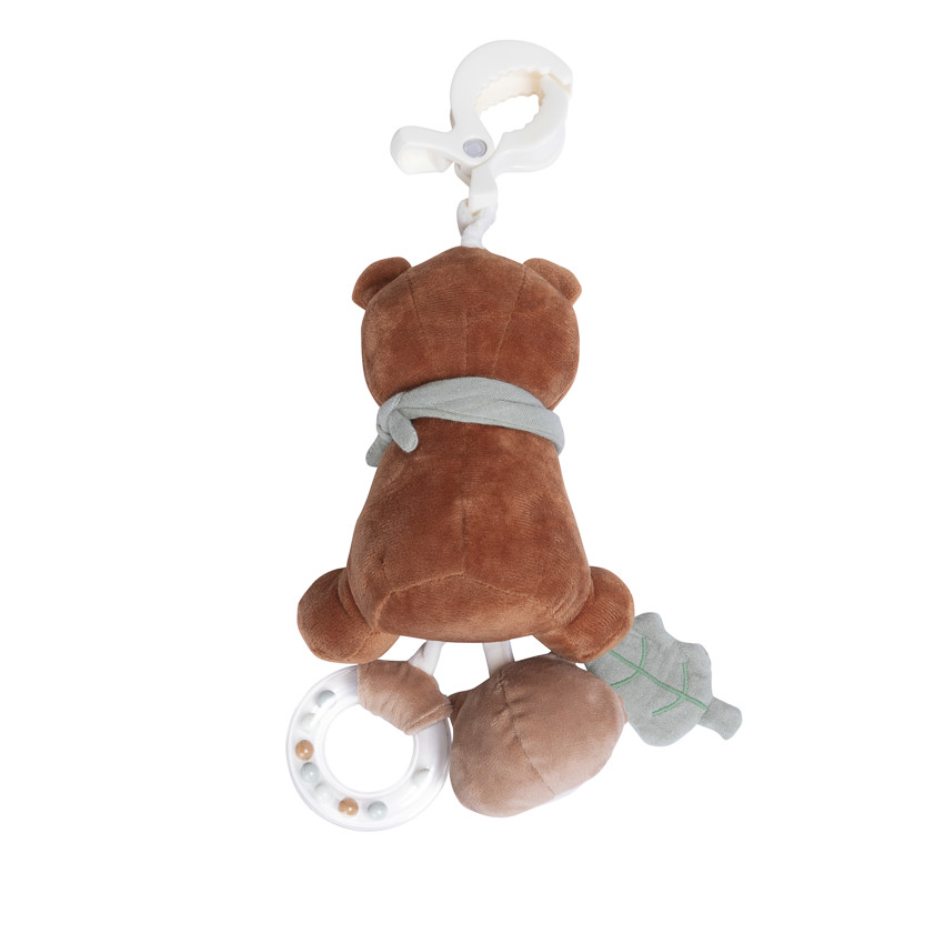 Peluche d'activités à suspendre ourson Roi des Forêts 