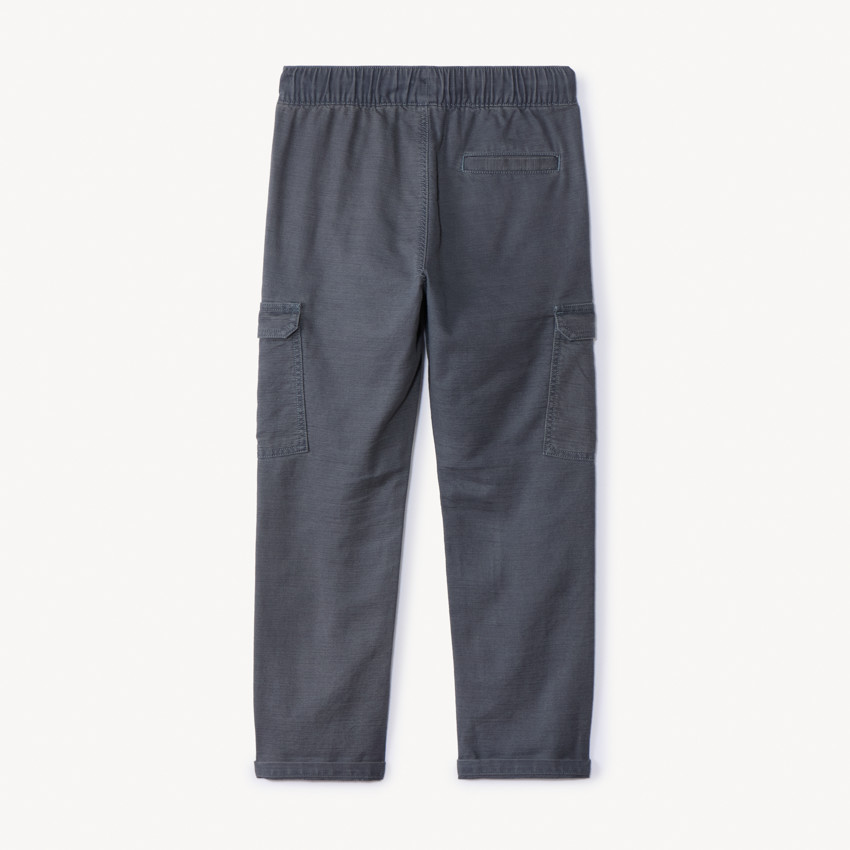 Jean jogger style cargo uni à poches garçon 