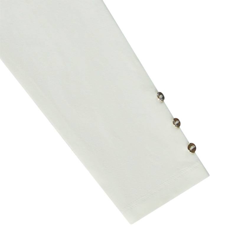 Sous-pull col roulé uni en jersey pour fille 