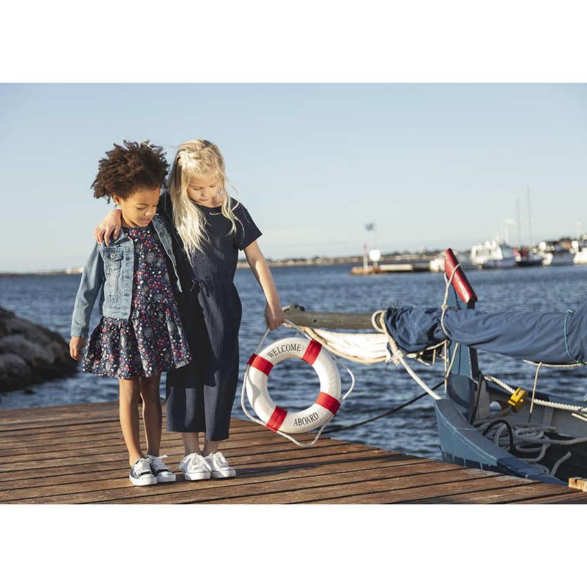 Robe manches courtes à imprimé floral pour enfant fille 