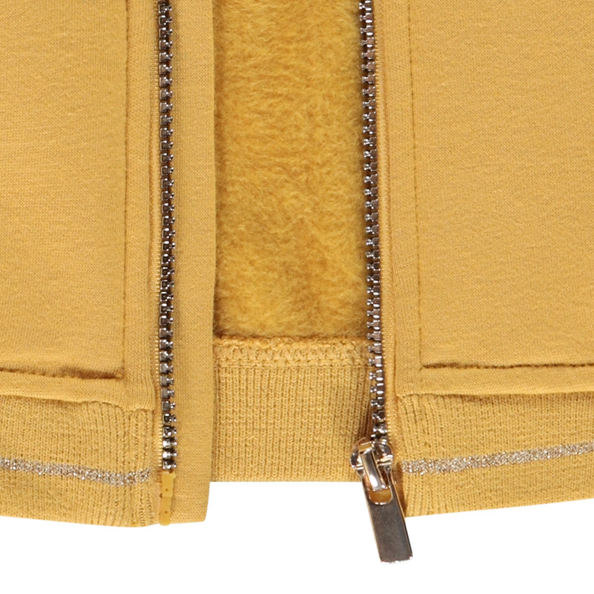 Gilet à capuche en jersey avec coeur brodé pour bébé fille 