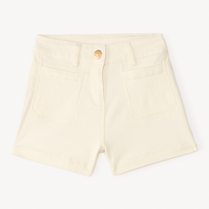 Short en denim uni pour fille