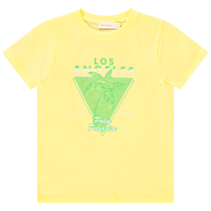 T-shirt manches courtes print palmier pour garçon Main T-shirt manches courtes print palmier pour garçon