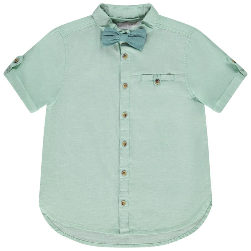 Chemise de cérémonie avec nœud papillon pour garçon