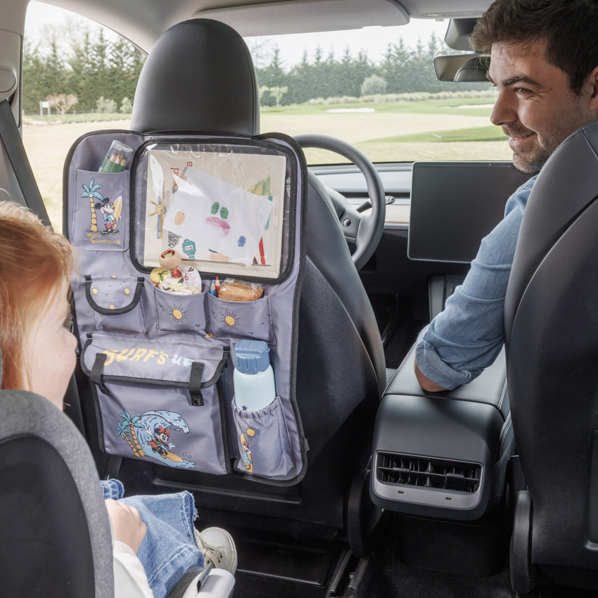 Organiseur de voiture Mickey & Minnie Disney gris 