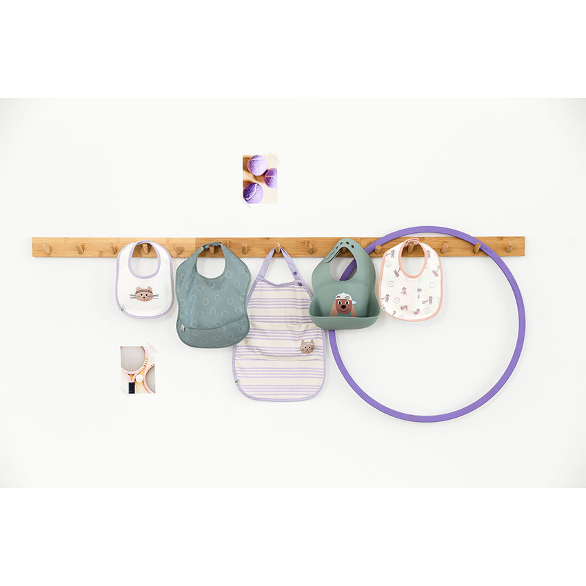 Bavoir silicone poche Tiny Team Chien  