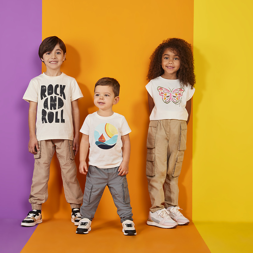 Pantalon cargo style parachute à poches pour garçon 