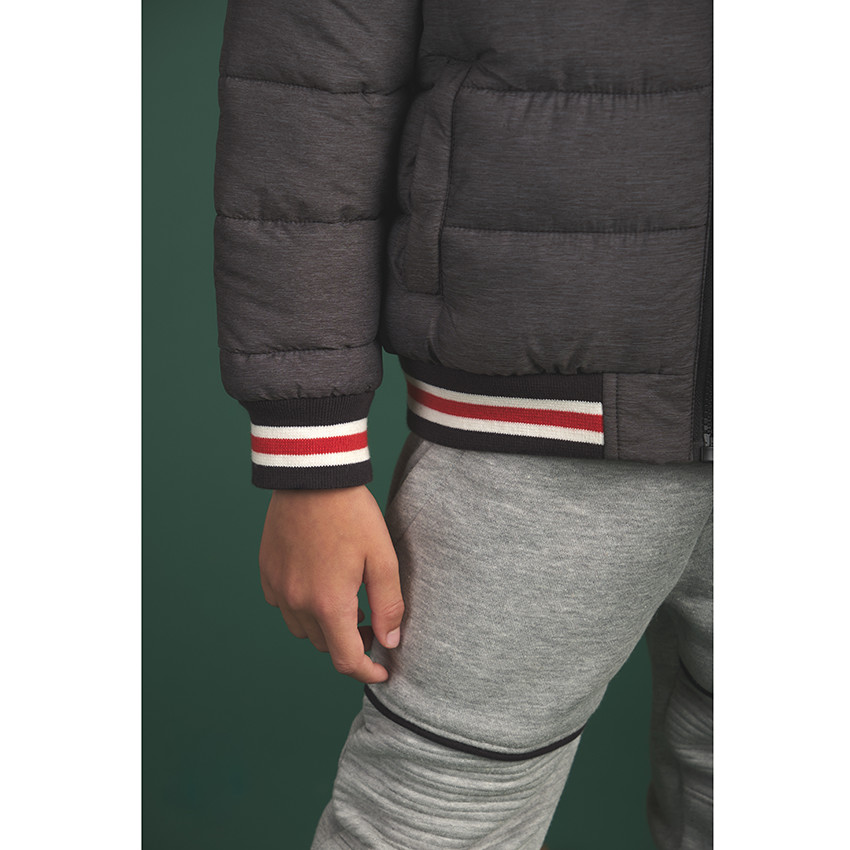 Doudoune matelassée en polyester effet color block pour garçon 