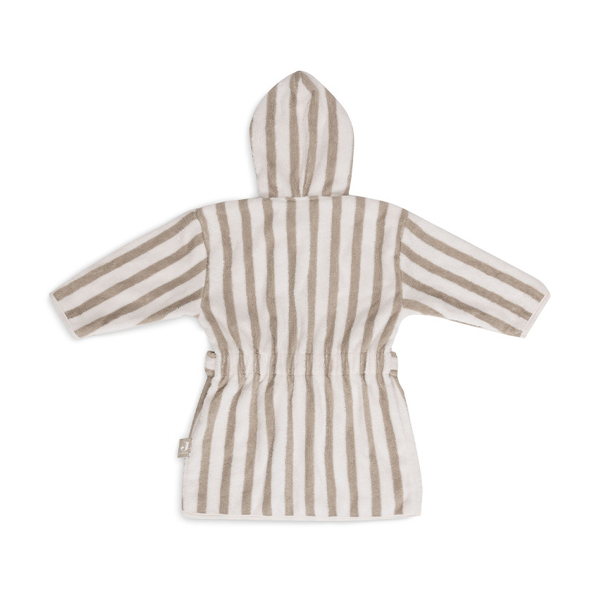 Peignoir de bain éponge 1-2 ans Stripe olive green 