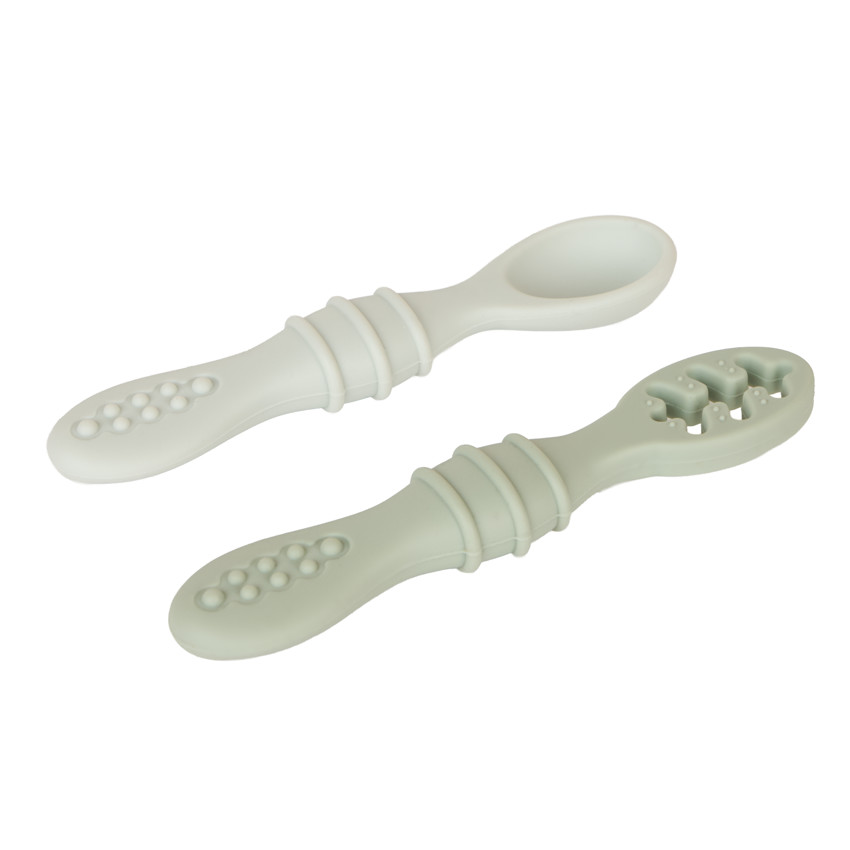 Lot de 2 cuillères d'apprentissage Miamix - Vert 