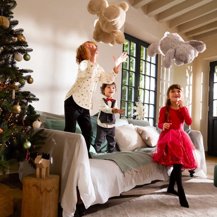 Ensemble long 3 pièces avec nœud papillon pour bébé garçon 