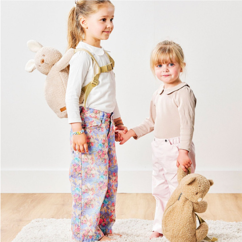 Sac à dos Teddy lapin - Ecru 