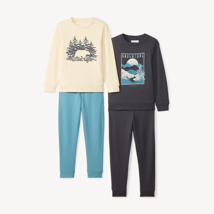 Lot de 2 ensembles joggings interchangeables pour garçon 