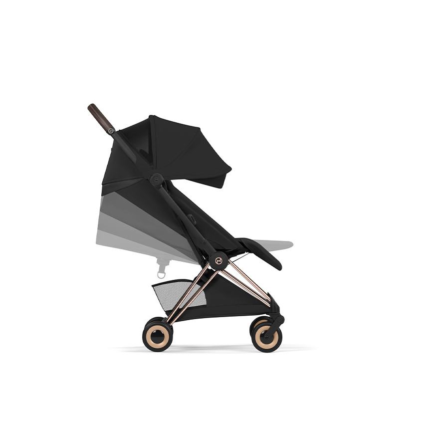 Poussette Coya Style châssis Rose Gold - Cozy Beige 
