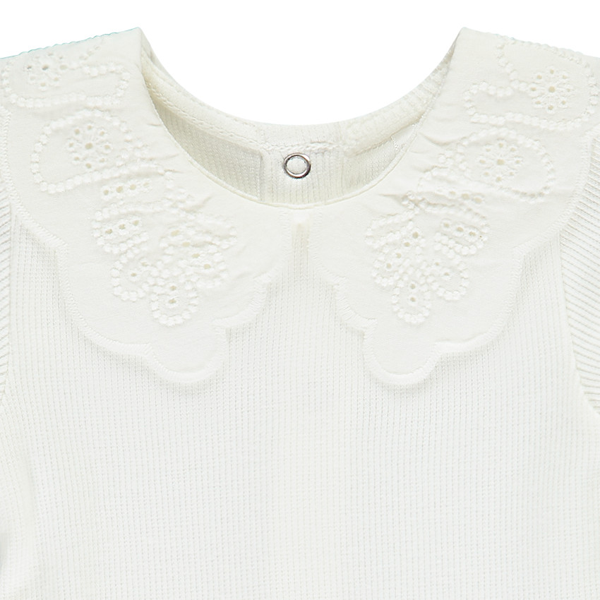 Ensemble 2 pièces avec robe brodée pour bébé fille 