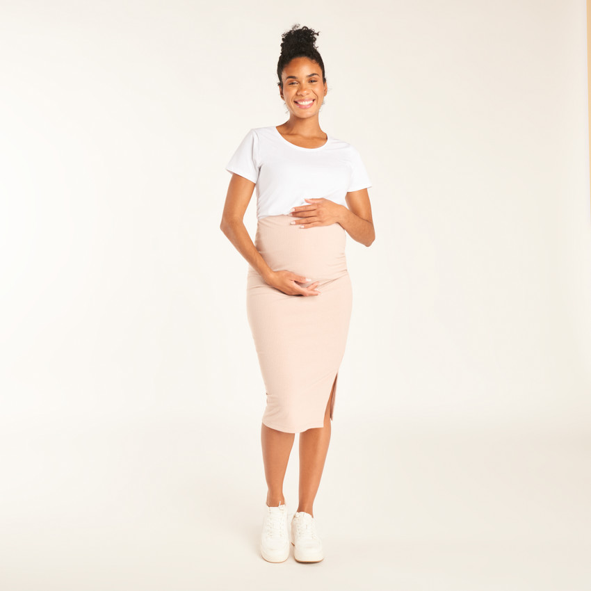 Jupe longue moulante uni pour femme 