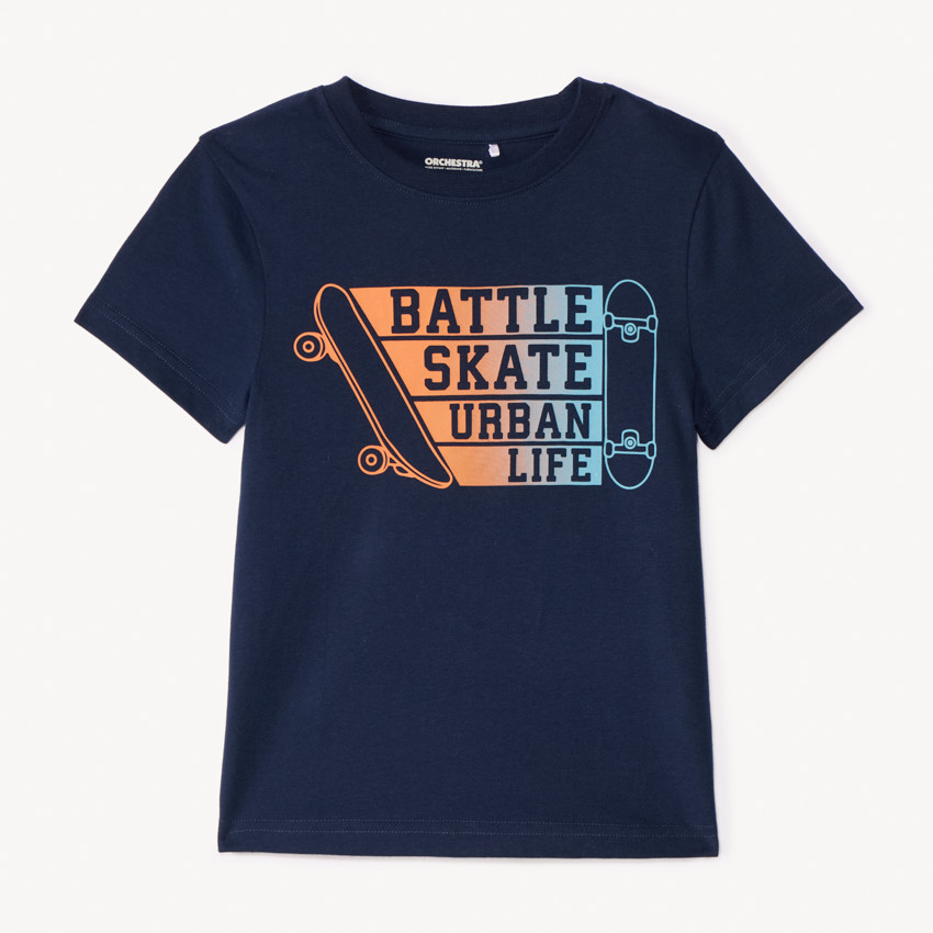 T-shirt manches courtes print fantaisie pour garçon