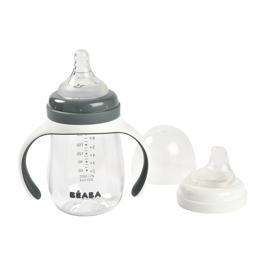 Biberon d'apprentissage 210 ml - Gris minéral 