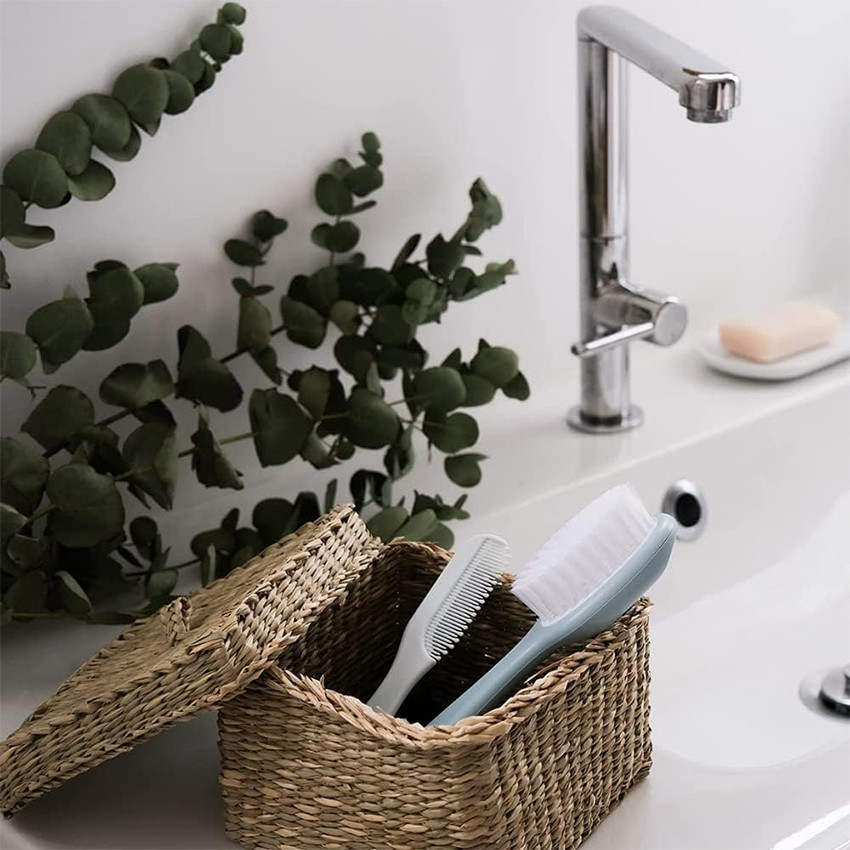 Brosse + Peigne intégré Green Blue  