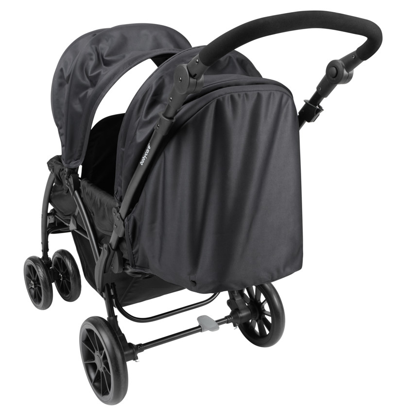 Poussette double pour enfants d'âge rapproché noir 