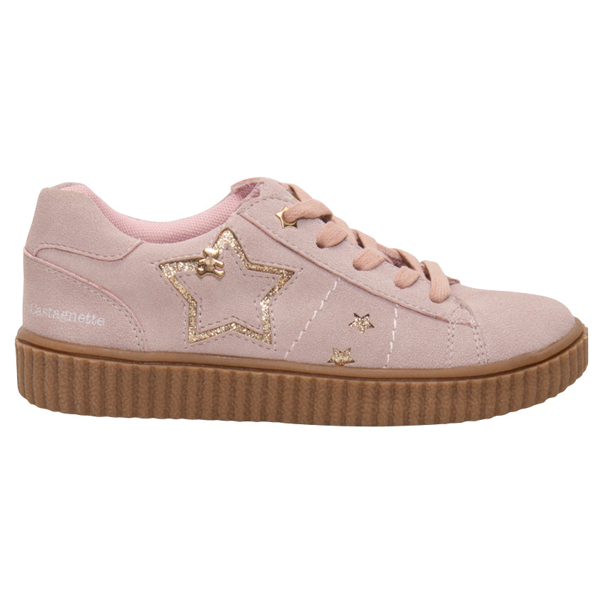 Baskets basses avec toiles paillet es et rivet ourson Lulu