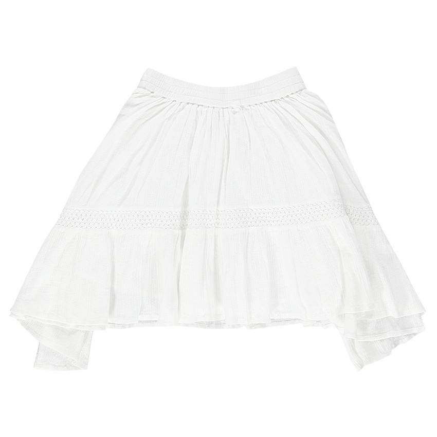 Junior - Jupe fluide asymétrique en crêpe  