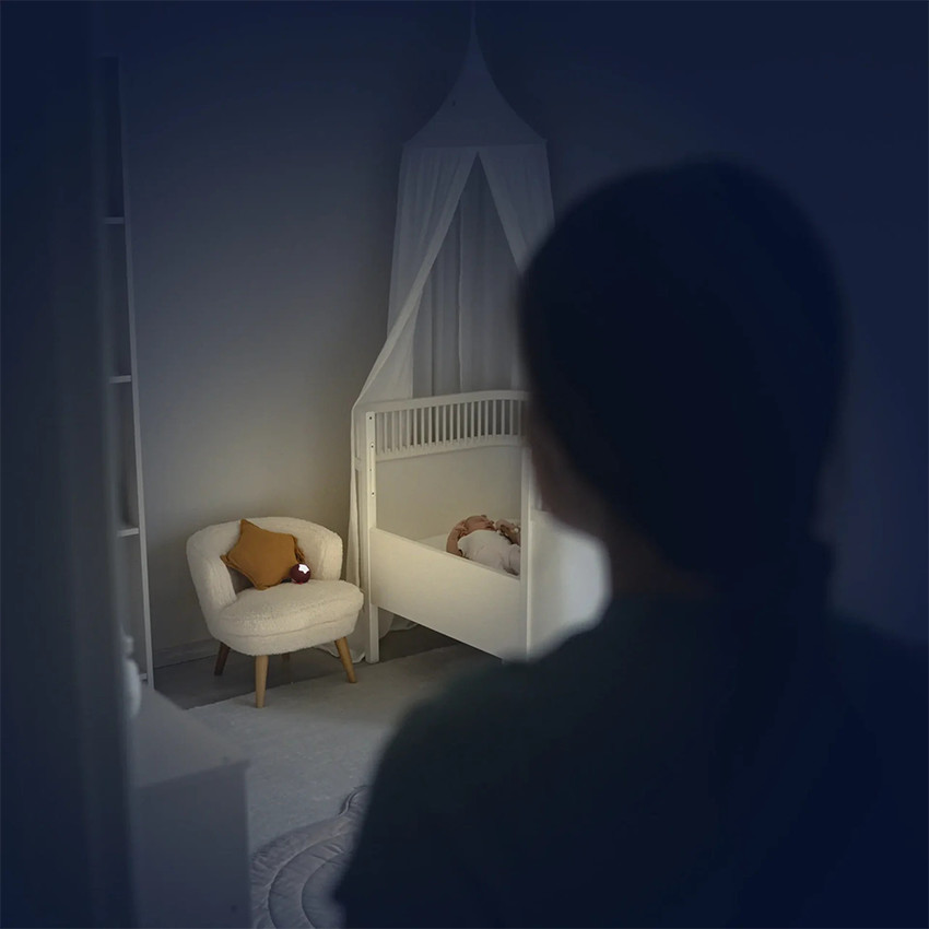 Veilleuse Little Moon rechargeable Beige 