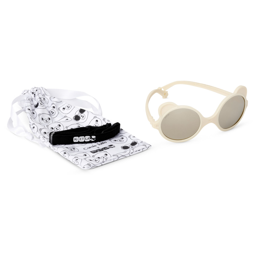 Lunettes de soleil Incassables Ourson 0-1 an Crème 