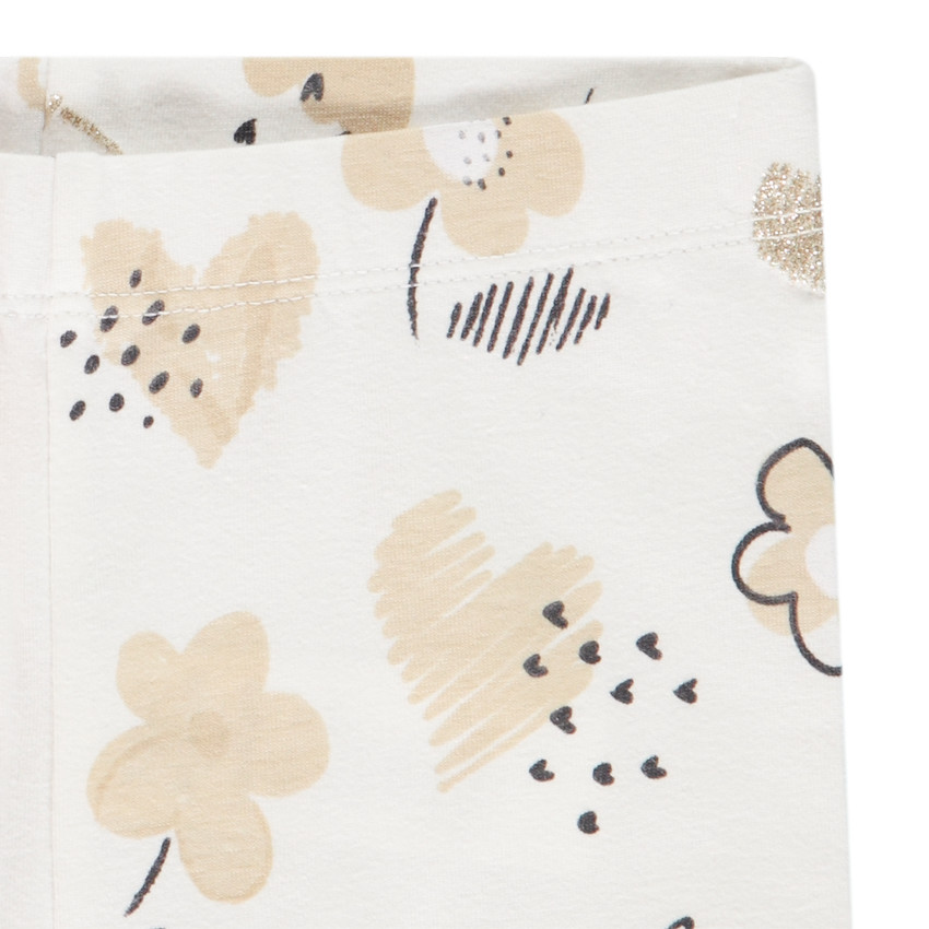 Ensemble de cérémonie tunique + caleçon imprimé pour bébé fille 