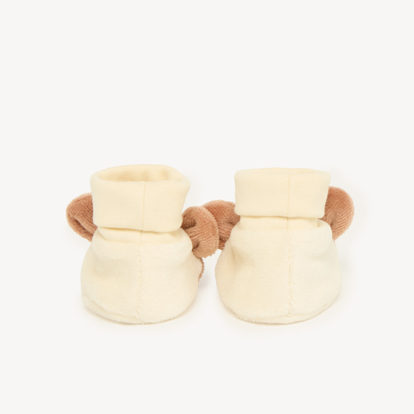 Chaussons bébé fille en velours Minnie Disney 